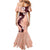 Polynesia Hibiscus Family Matching Mermaid Dress and Hawaiian Shirt Rose Bud Curve Motif - Polynesian Pride