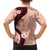 Polynesia Hibiscus Family Matching Short Sleeve Bodycon Dress and Hawaiian Shirt Rose Bud Curve Motif - Polynesian Pride