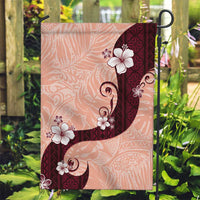 Polynesia Hibiscus Garden Flag Rose Bud Curve Motif - Polynesian Pride