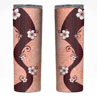 Polynesia Hibiscus Skinny Tumbler Rose Bud Curve Motif - Polynesian Pride