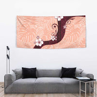 Polynesia Hibiscus Tapestry Rose Bud Curve Motif - Polynesian Pride