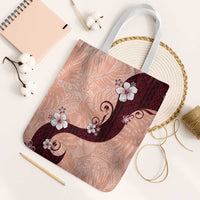 Polynesia Hibiscus Tote Bag Rose Bud Curve Motif - Polynesian Pride