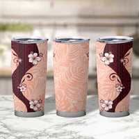 Polynesia Hibiscus Tumbler Cup Rose Bud Curve Motif - Polynesian Pride