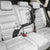 Polynesia Hibiscus Back Car Seat Cover White Curve Motif - Polynesian Pride