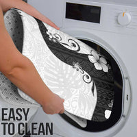 Polynesia Hibiscus Bathroom Set White Curve Motif - Polynesian Pride