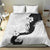 Polynesia Hibiscus Bedding Set White Curve Motif - Polynesian Pride