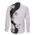 Polynesia Hibiscus Family Matching Off The Shoulder Long Sleeve Dress and Hawaiian Shirt White Curve Motif - Polynesian Pride