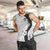 Polynesia Hibiscus Men Tank Top White Curve Motif - Polynesian Pride