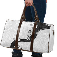 Polynesia Hibiscus Travel Bag White Curve Motif - Polynesian Pride