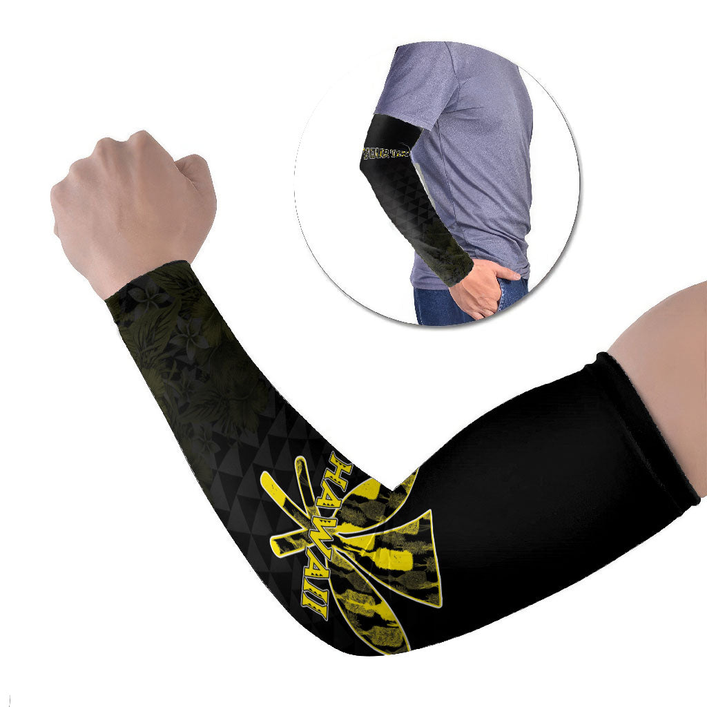 Personalised Aloha Hawaii Kahili Arm Sleeves Kanaka Maoli With Kakau Pattern