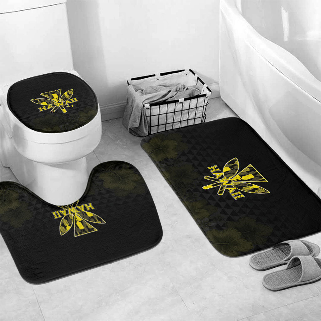 Aloha Hawaii Kahili Bathroom Set Kanaka Maoli With Kakau Pattern