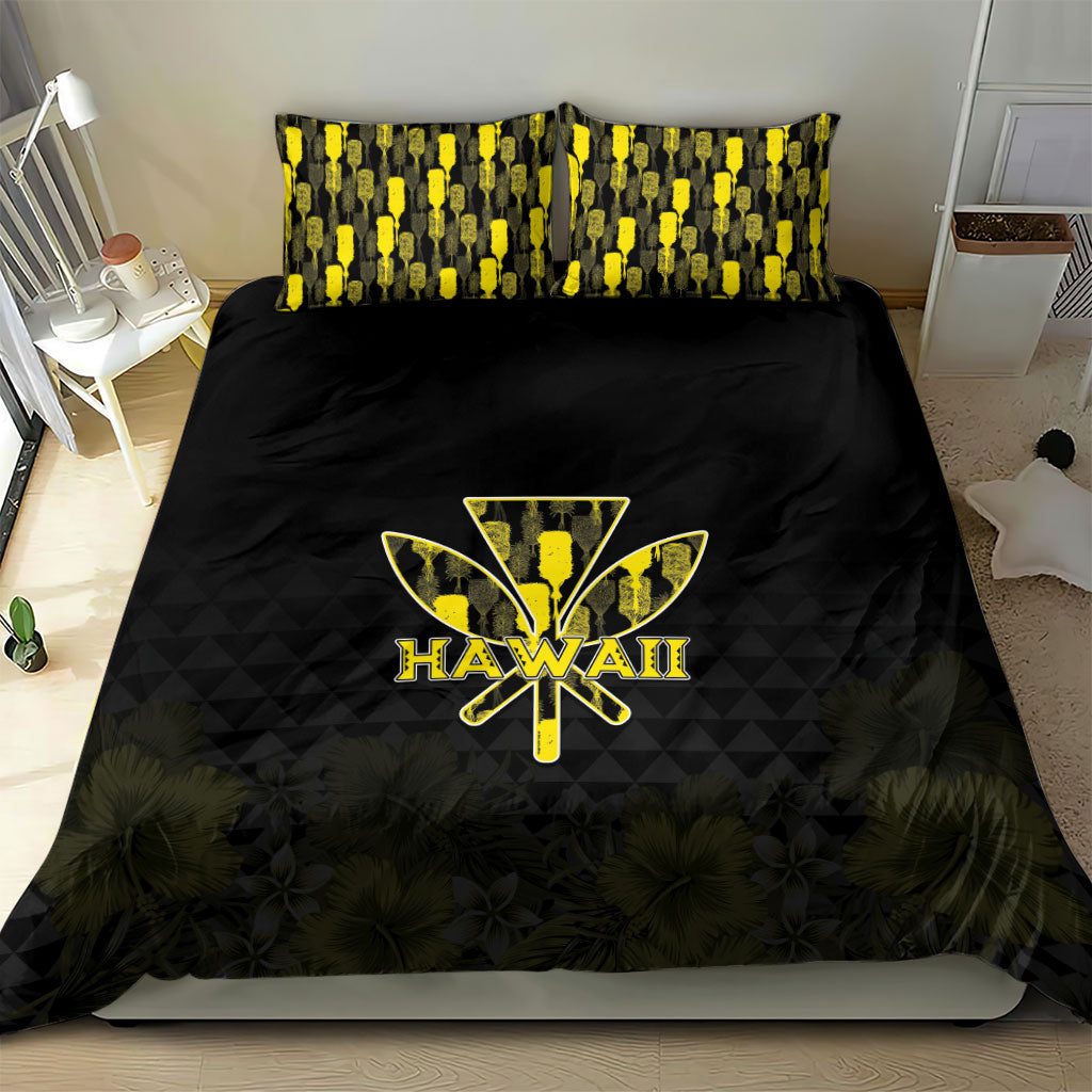 Aloha Hawaii Kahili Bedding Set Kanaka Maoli With Kakau Pattern