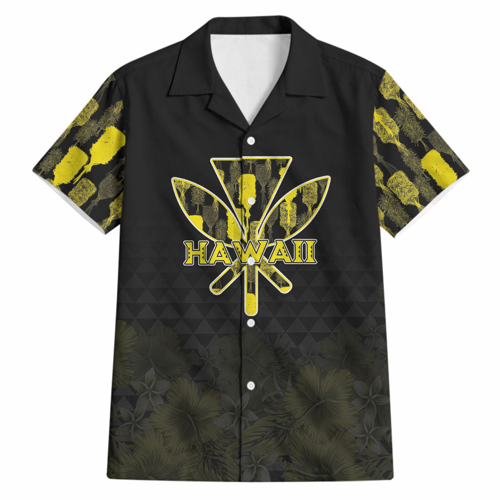 Personalised Aloha Hawaii Kahili Hawaiian Shirt Kanaka Maoli With Kakau Pattern