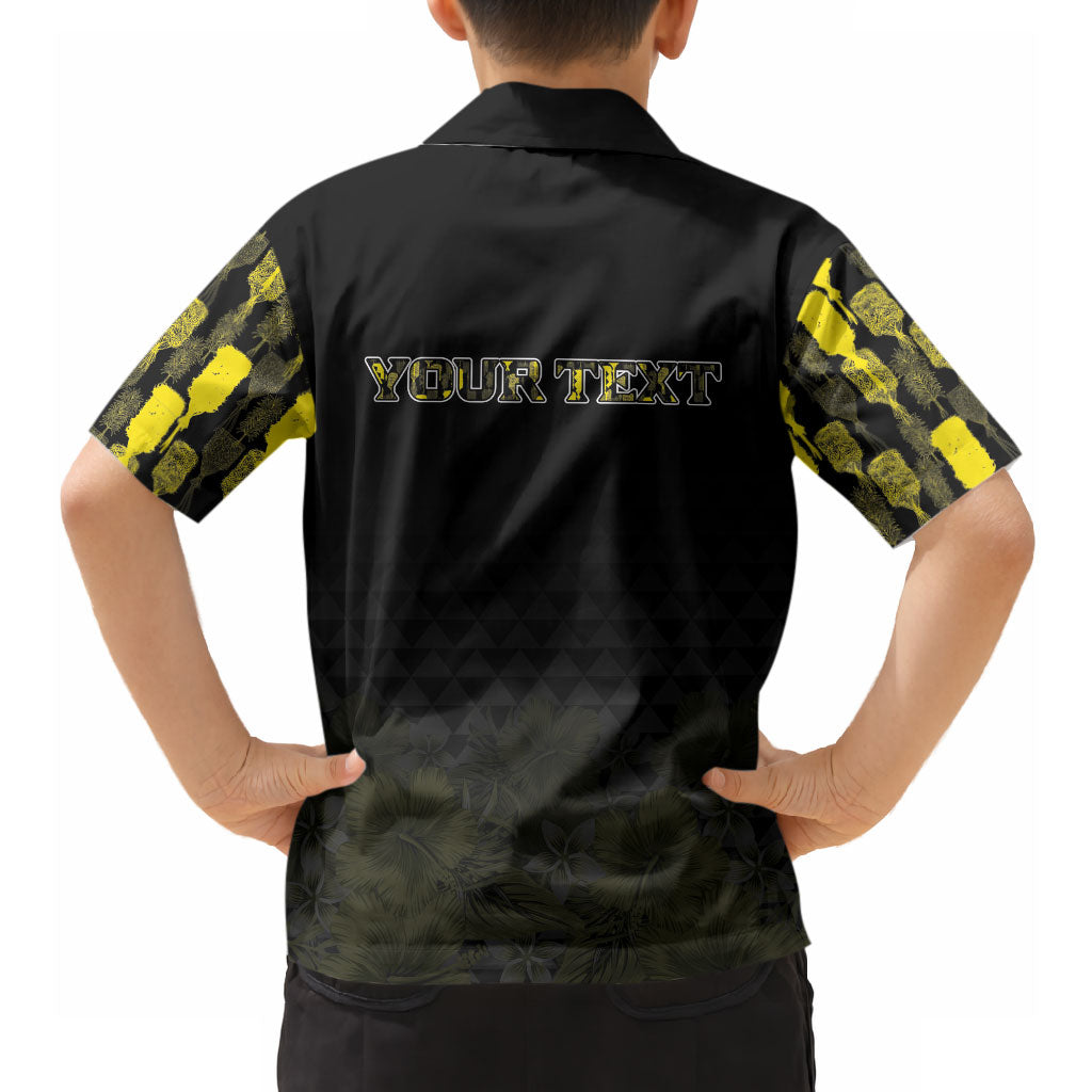 Personalised Aloha Hawaii Kahili Hawaiian Shirt Kanaka Maoli With Kakau Pattern