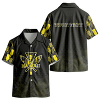 Personalised Aloha Hawaii Kahili Kid Hawaiian Shirt Kanaka Maoli With Kakau Pattern