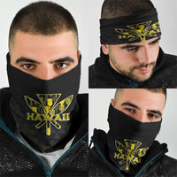 Aloha Hawaii Kahili Neck Gaiter Kanaka Maoli With Kakau Pattern