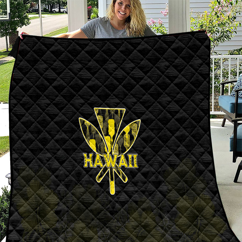 Aloha Hawaii Kahili Quilt Kanaka Maoli With Kakau Pattern