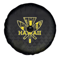 Aloha Hawaii Kahili Spare Tire Cover Kanaka Maoli With Kakau Pattern