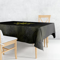 Aloha Hawaii Kahili Tablecloth Kanaka Maoli With Kakau Pattern