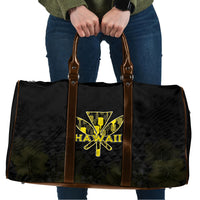 Aloha Hawaii Kahili Travel Bag Kanaka Maoli With Kakau Pattern