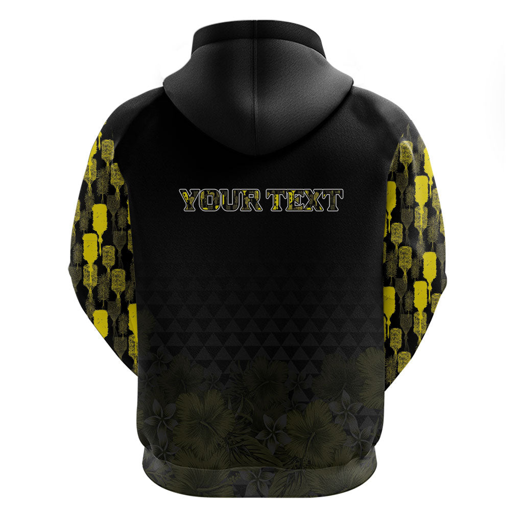 Personalised Aloha Hawaii Kahili Zip Hoodie Kanaka Maoli With Kakau Pattern