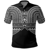 Philippines Igorot Tribal Inspired Polo Shirt Black Version LT05 Black - Polynesian Pride
