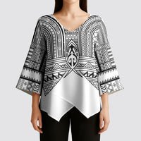 Philippines Igorot Tribal Inspired Kimono Sleeve Blouse White Version