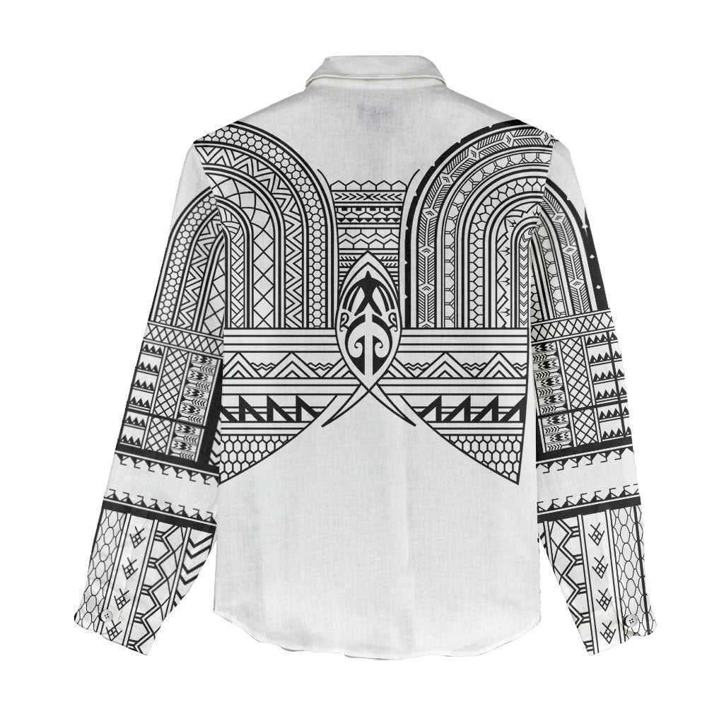 Philippines Igorot Tribal Inspired Women Casual Shirt White Version