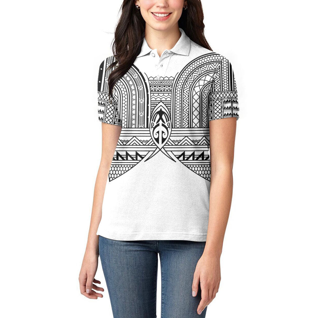 Philippines Igorot Tribal Inspired Women Polo Shirt White Version