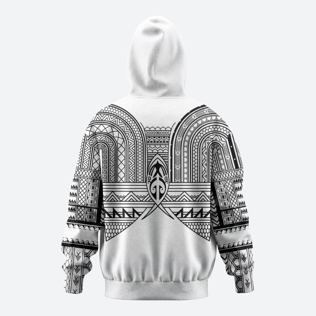 Philippines Igorot Tribal Inspired Zip Hoodie White Version
