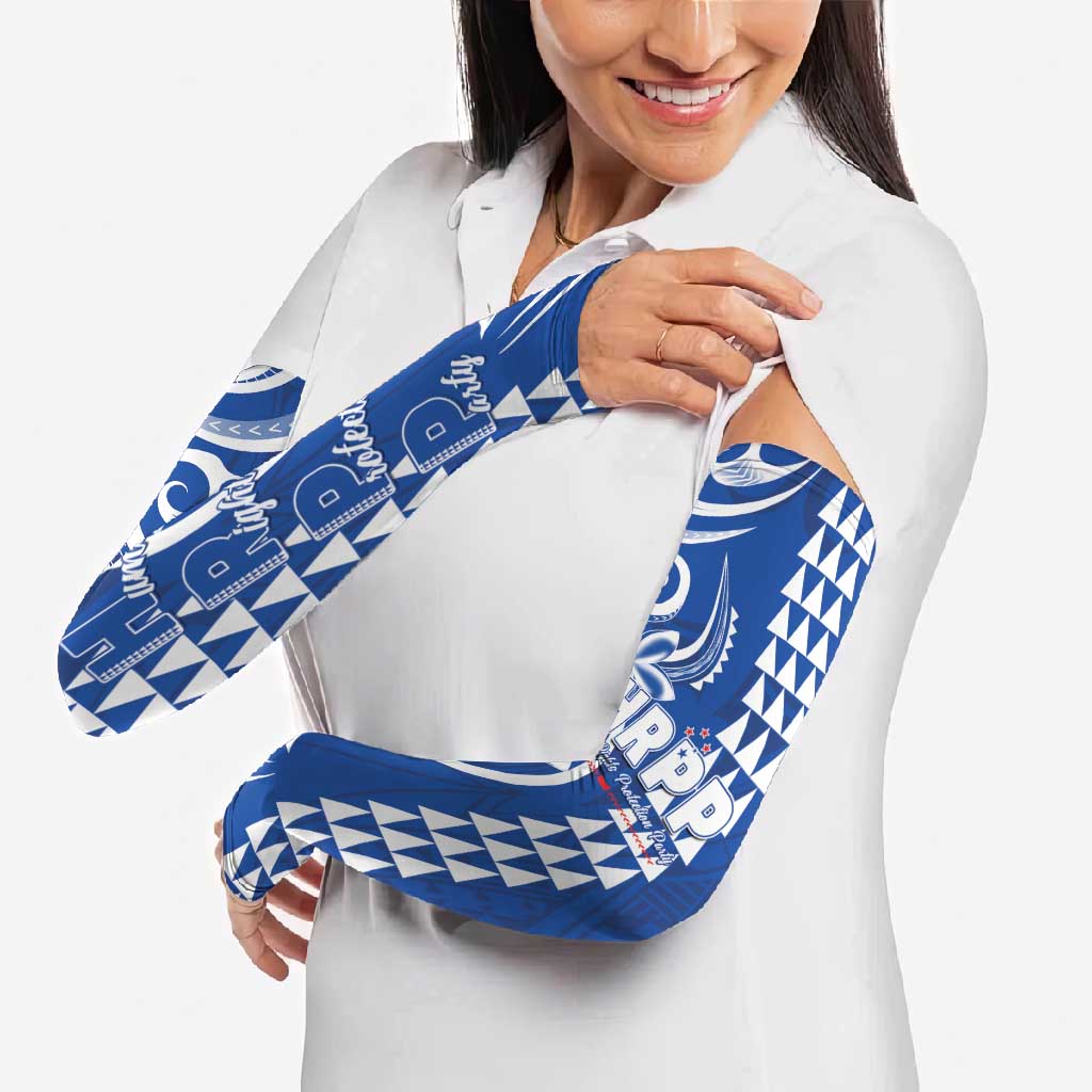 Samoa HRPP Party Arm Sleeves Polynesian Pattern - Polynesian Pride