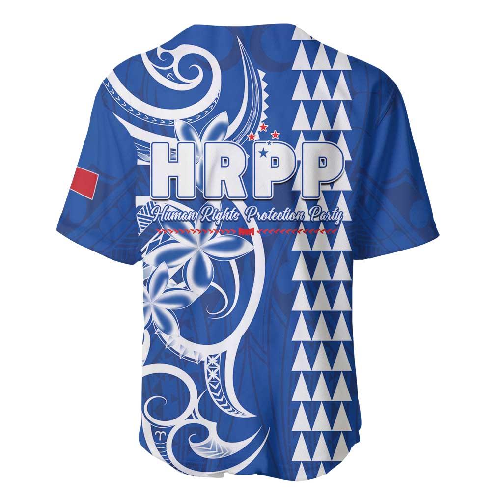 Samoa HRPP Party Baseball Jersey Polynesian Pattern - Polynesian Pride