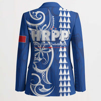 Samoa HRPP Party Blazer Polynesian Pattern - Polynesian Pride