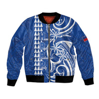 Samoa HRPP Party Bomber Jacket Polynesian Pattern - Polynesian Pride