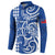 Samoa HRPP Party Button Sweatshirt Polynesian Pattern - Polynesian Pride