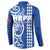 Samoa HRPP Party Button Sweatshirt Polynesian Pattern - Polynesian Pride