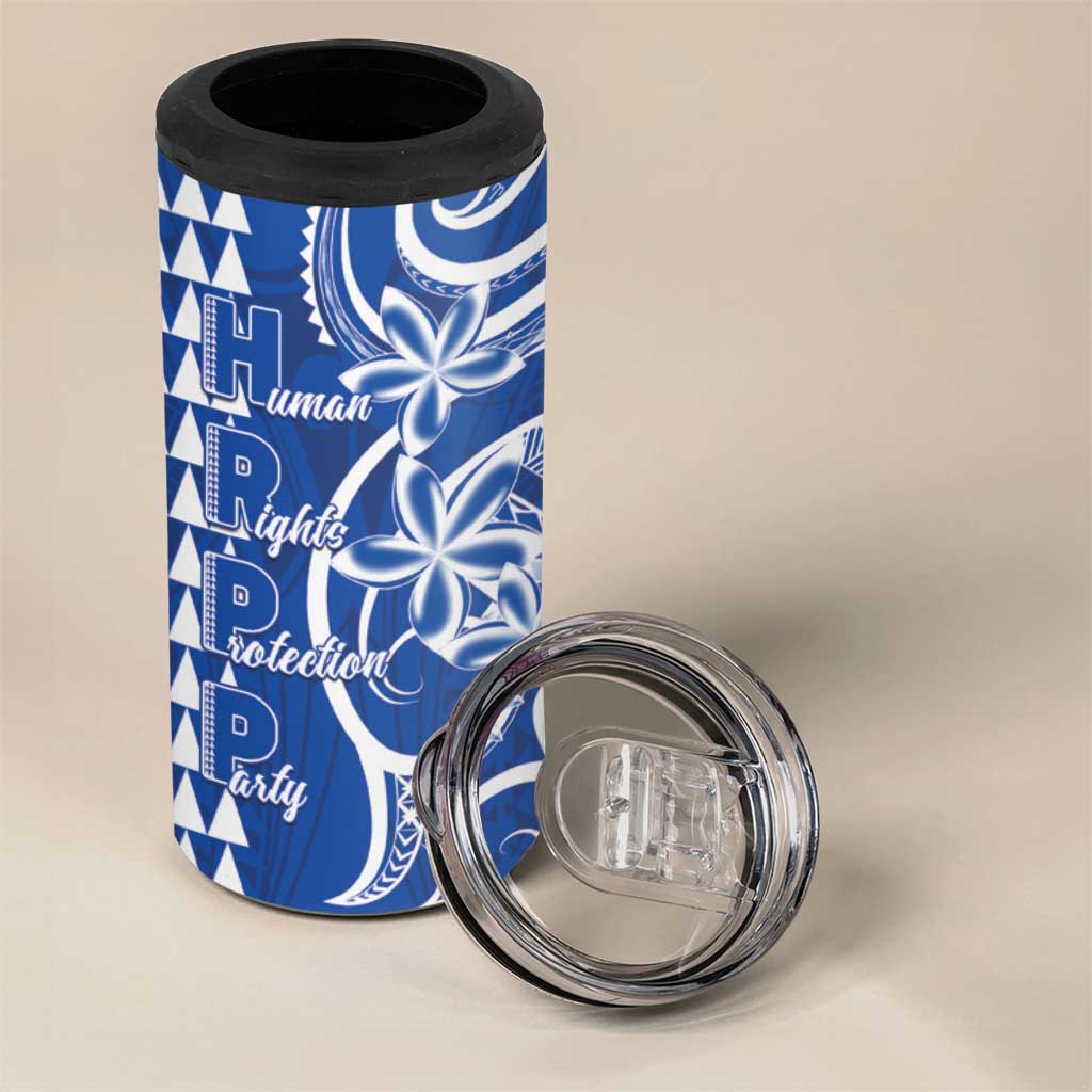 Samoa HRPP Party 4 in 1 Can Cooler Tumbler Polynesian Pattern - Polynesian Pride