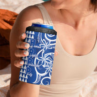 Samoa HRPP Party 4 in 1 Can Cooler Tumbler Polynesian Pattern - Polynesian Pride