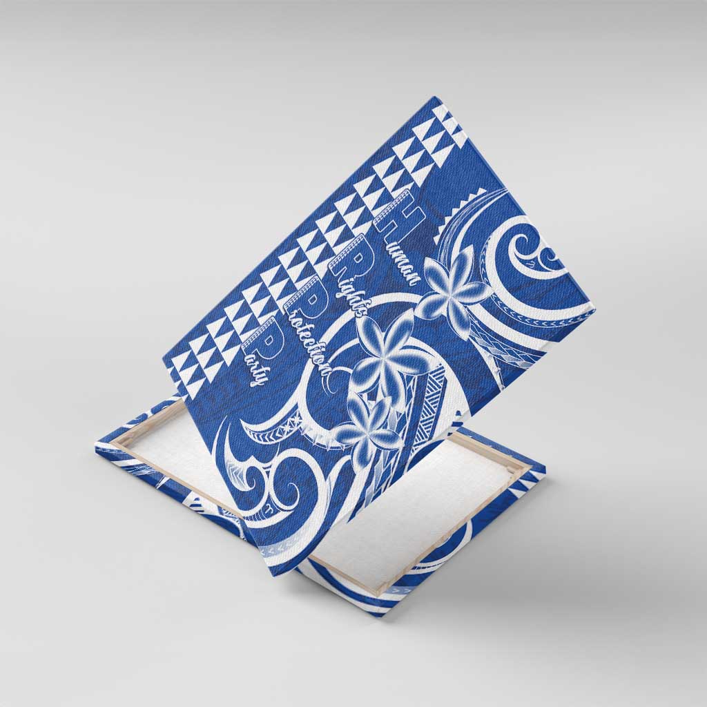 Samoa HRPP Party Canvas Wall Art Polynesian Pattern - Polynesian Pride