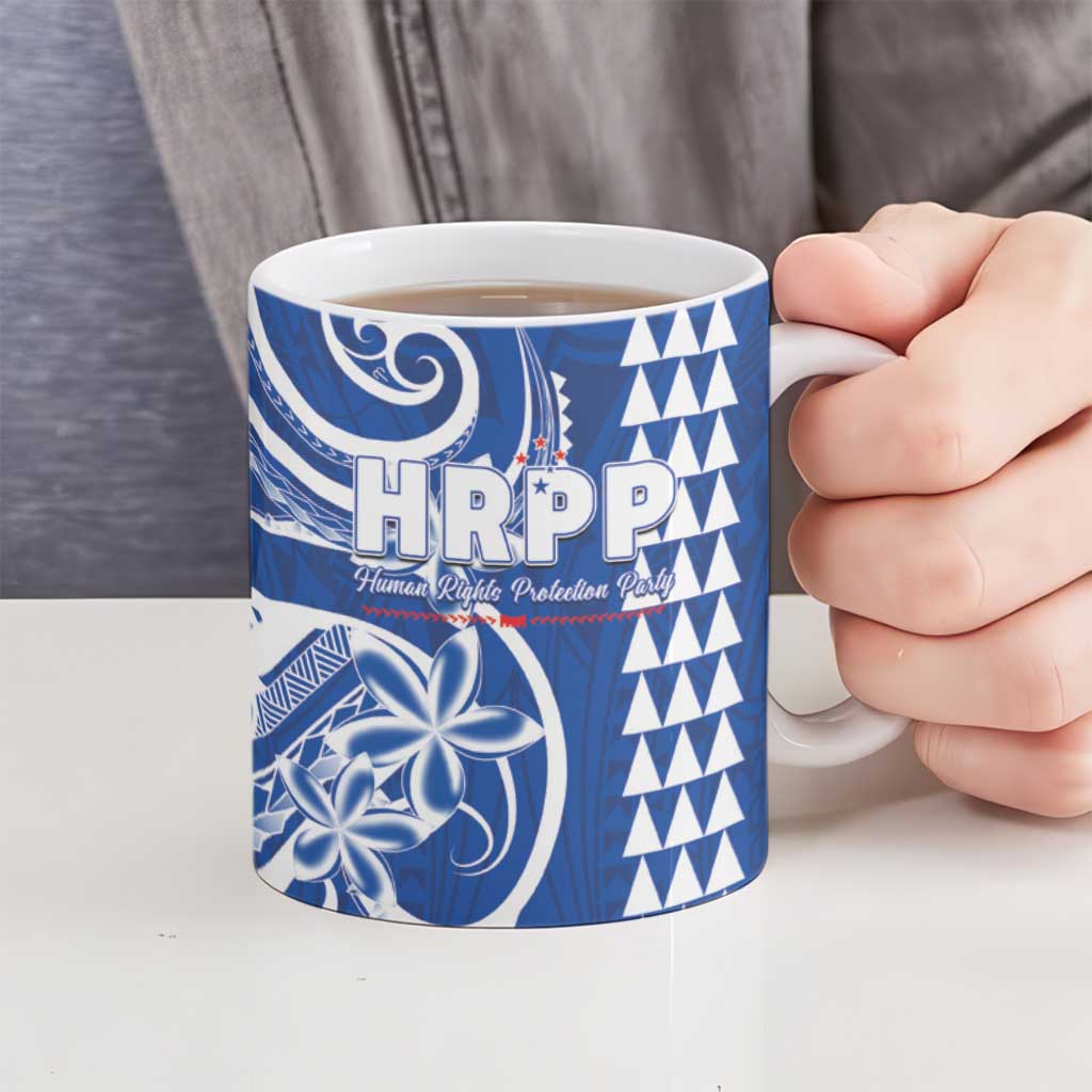 Samoa HRPP Party Ceramic Mug Polynesian Pattern - Polynesian Pride