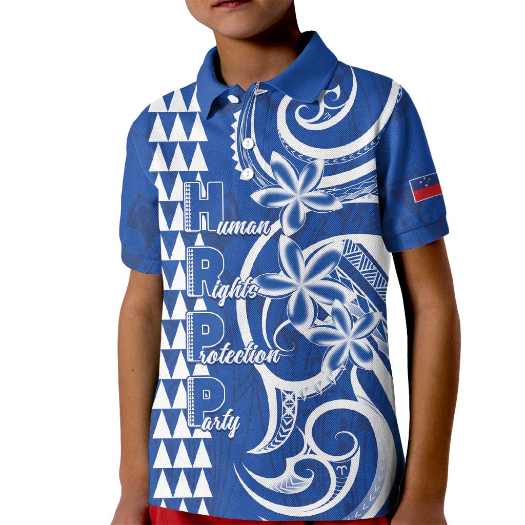 Samoa HRPP Party Kid Polo Shirt Polynesian Pattern - Polynesian Pride