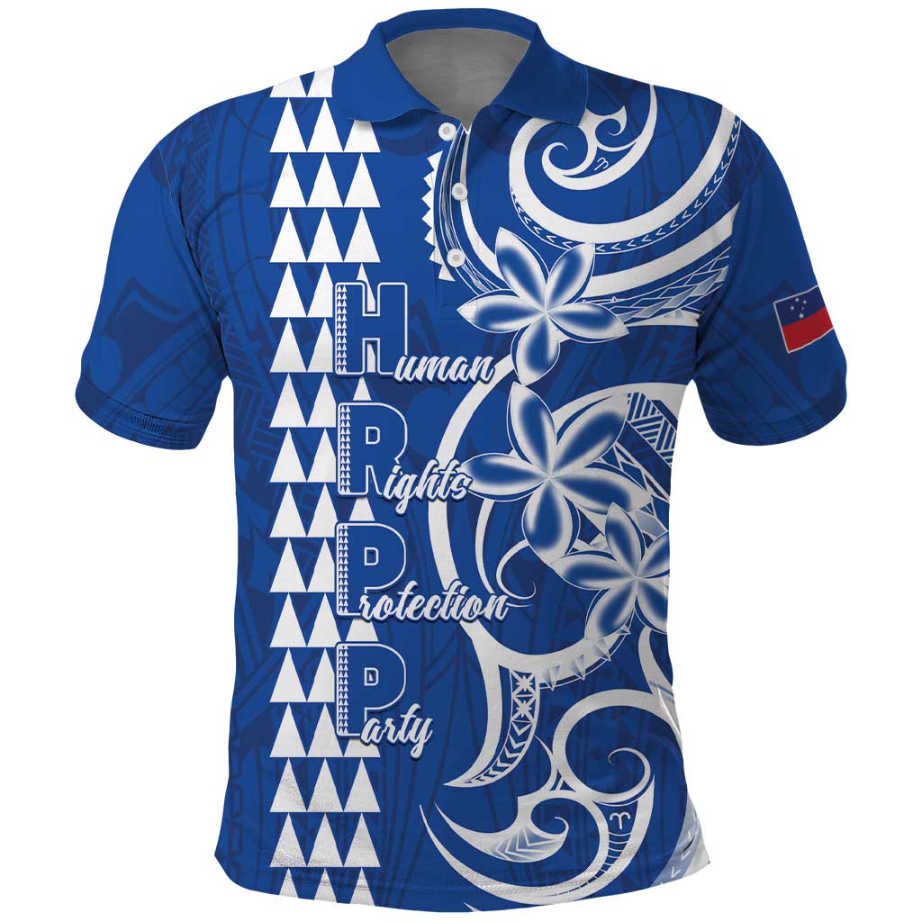 Samoa HRPP Party Polo Shirt Polynesian Pattern - Polynesian Pride