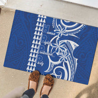 Samoa HRPP Party Rubber Doormat Polynesian Pattern - Polynesian Pride