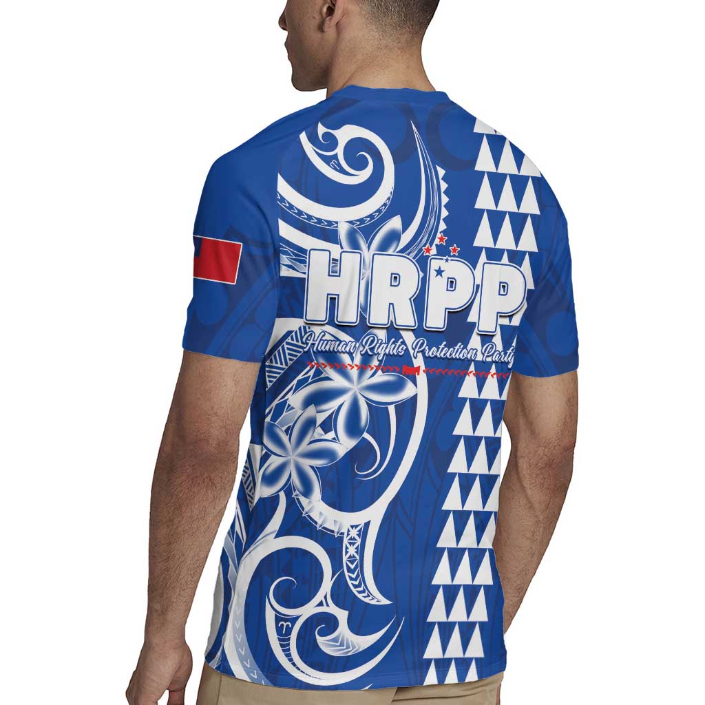 Samoa HRPP Party Rugby Jersey Polynesian Pattern - Polynesian Pride