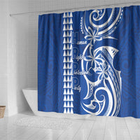 Samoa HRPP Party Shower Curtain Polynesian Pattern - Polynesian Pride