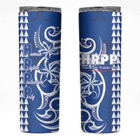 Samoa HRPP Party Skinny Tumbler Polynesian Pattern - Polynesian Pride