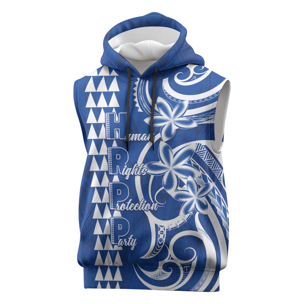 Samoa HRPP Party Sleeveless Hoodie Polynesian Pattern - Polynesian Pride