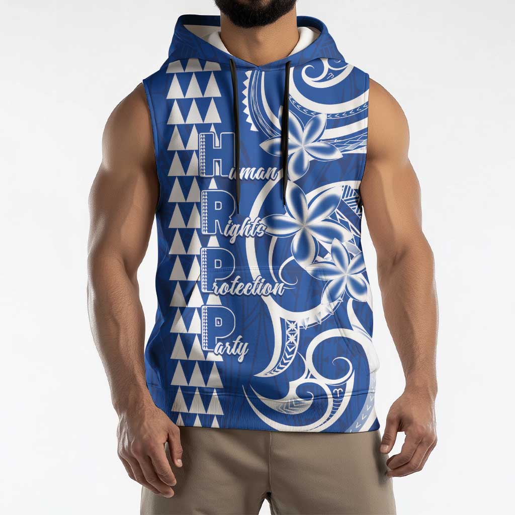 Samoa HRPP Party Sleeveless Hoodie Polynesian Pattern - Polynesian Pride