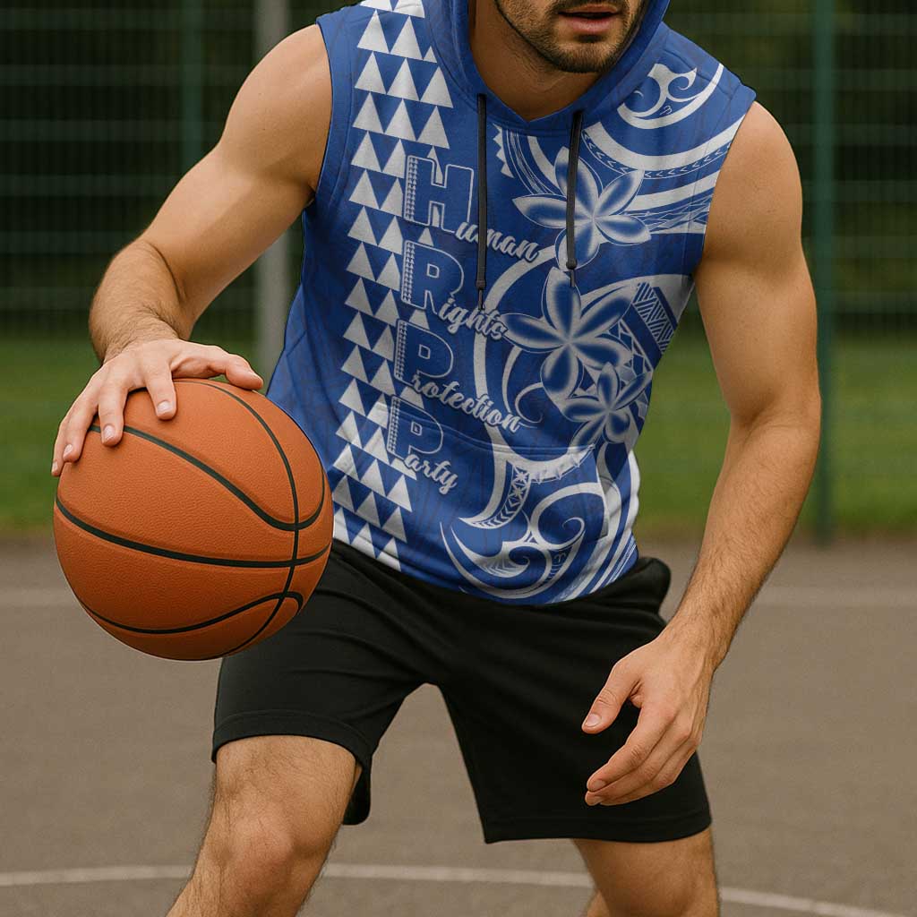 Samoa HRPP Party Sleeveless Hoodie Polynesian Pattern - Polynesian Pride