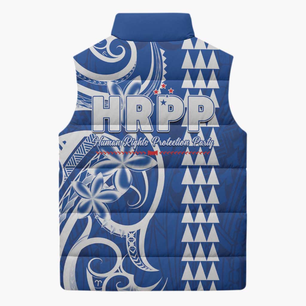 Samoa HRPP Party Sleeveless Puffer Jacket Polynesian Pattern - Polynesian Pride
